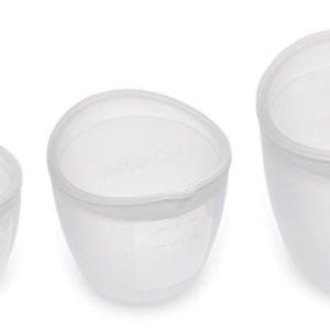 Brand New In Box Microwavable Pampered Chef Silicone Prep Bowl Set